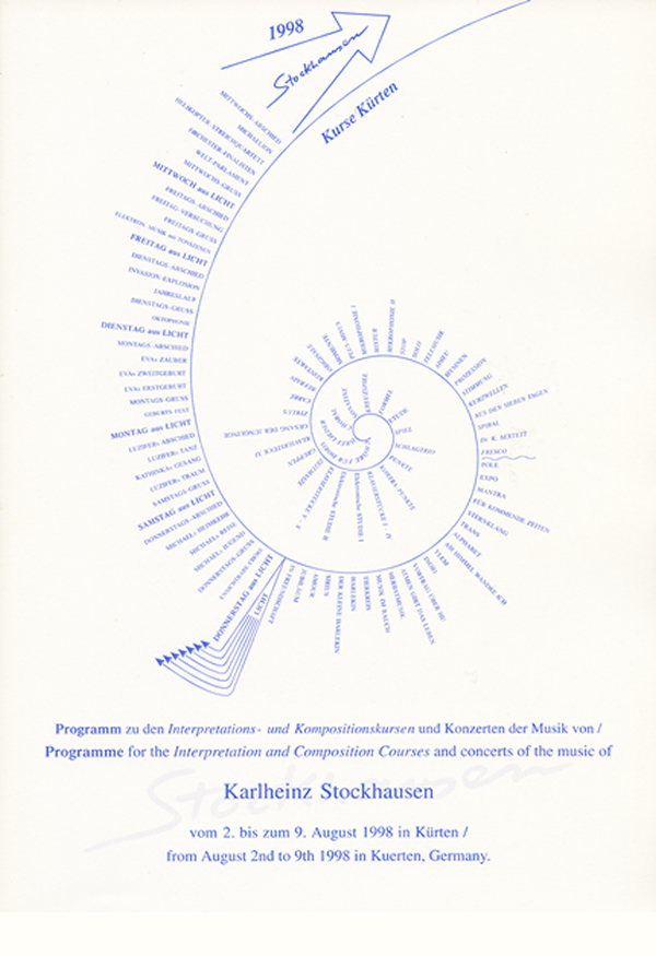 Stockhausen Courses Kuerten 1998