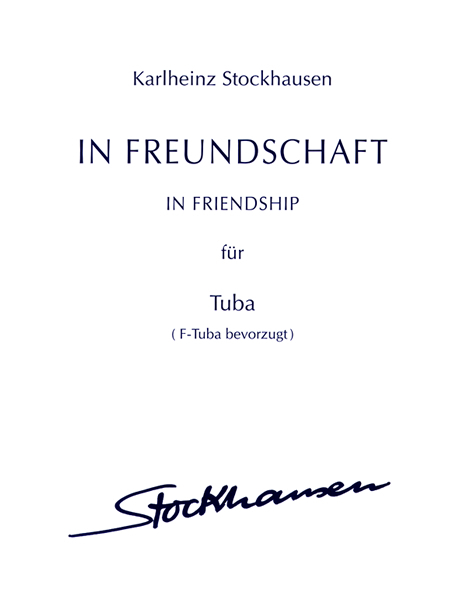 IN FREUNDSCHAFT